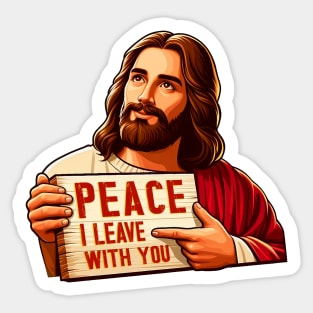 John 14:27 Peace I Leave With You Sticker